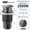 High quality intelligent lifting electric EU universal wireless charging socket embedded kitchen table invisible power plug