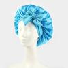 Bonnet de Nuit en Satin pour Femmes avec Nœud Papillon Lien Réglable Soin des Cheveux Bonnet de Nuit Doux en Soie