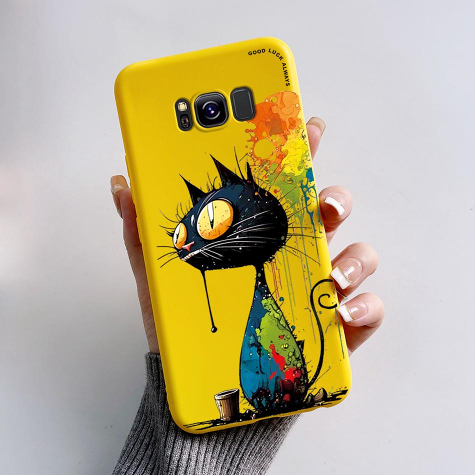 For Samsung Galaxy S8 Plus Case Galaxy S8 Shockproof Back Phone Cases For Samsung S8 GalaxyS8 Plus Cartoon Silicone Cover Bumper
