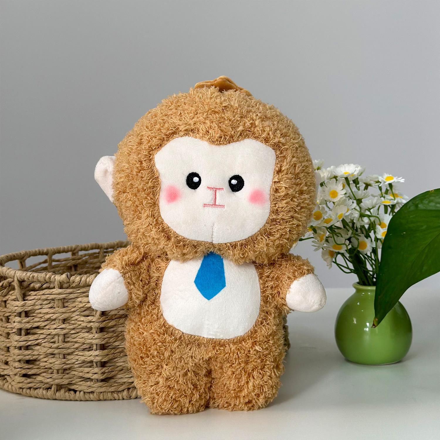 

Новый стиль рабочей лошадки плюшевой куклы зоопарка милой маленькой обезьянки куклы сувенир свадебные пледы 24cm