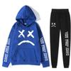 Autumn Winter Lil Peep "The Peep Show" Graphic Printed Hoodies Sweatpants Set Fashionable Casual Warm Sports Long Sleeved Pants Men's Sport Wear