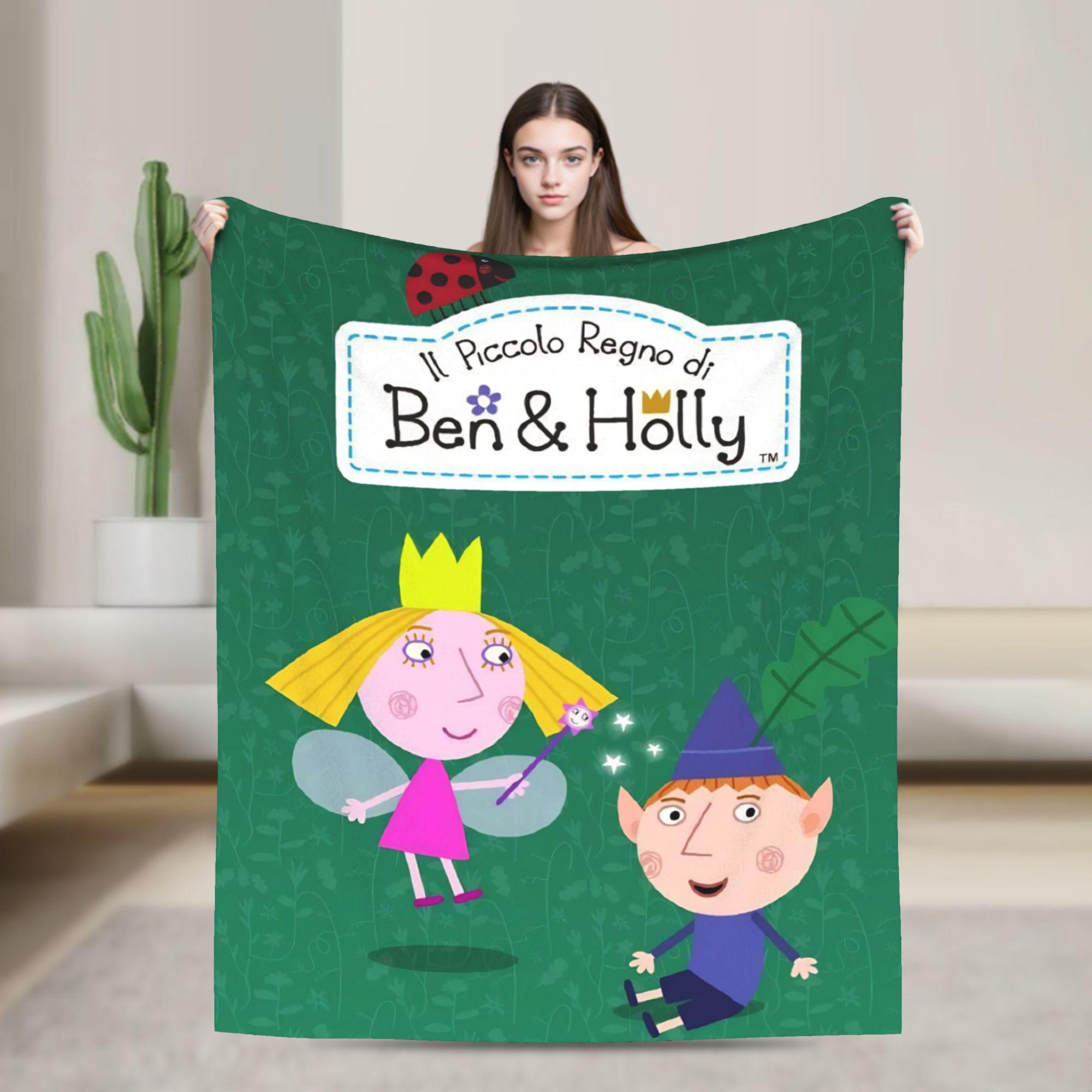

Ben Holly Cartoon Little Kingdoms Flannel Blanket Magic-Movie Creative Throw Blankets for Bedspreads 125*100cm Warm 80x60in