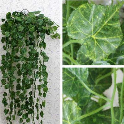 2.2m Artificial Ivy Leaf Garland Plants Vine Fake Foliage Flowers Home Decor Plastic Artificial Flower Rattan Evergreen
