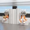 1pc Fantasy Astronaut Figurine, Resin Statue Bookend for Living Room, Office, Study Desk Home Decor, Versatile Room Placement, No Power Needed