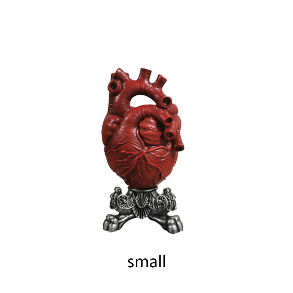 Anatomical Heart Shape Flower Vase Nordic Style Pot Dried Sculpture Desktop Plant for Home Decor Ornament Gifts