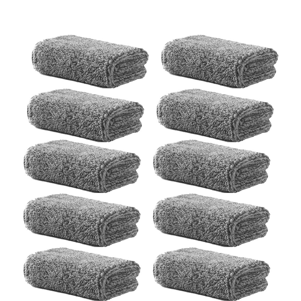 5-10pcs Bamboo Charcoal Fiber Cleaning Cloth Thickened Absorbent Non Stick Oil Cloths Shed-Free Kitchen Household Cleaning Cloth