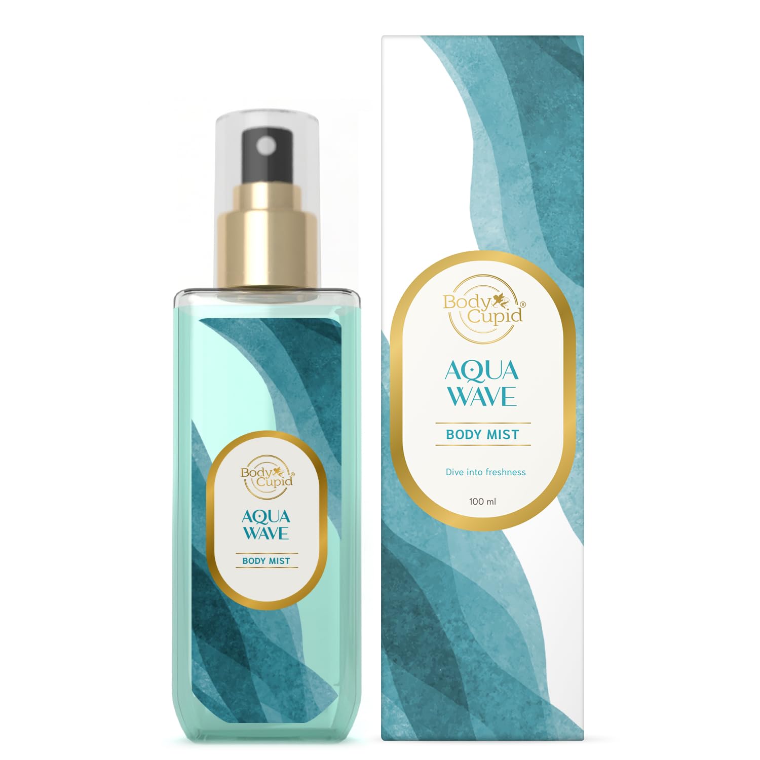 Body Cupid Aqua Wave Body Mist | Cool & Fresh Fragrance | Luxurious Body Mist | 100 ml