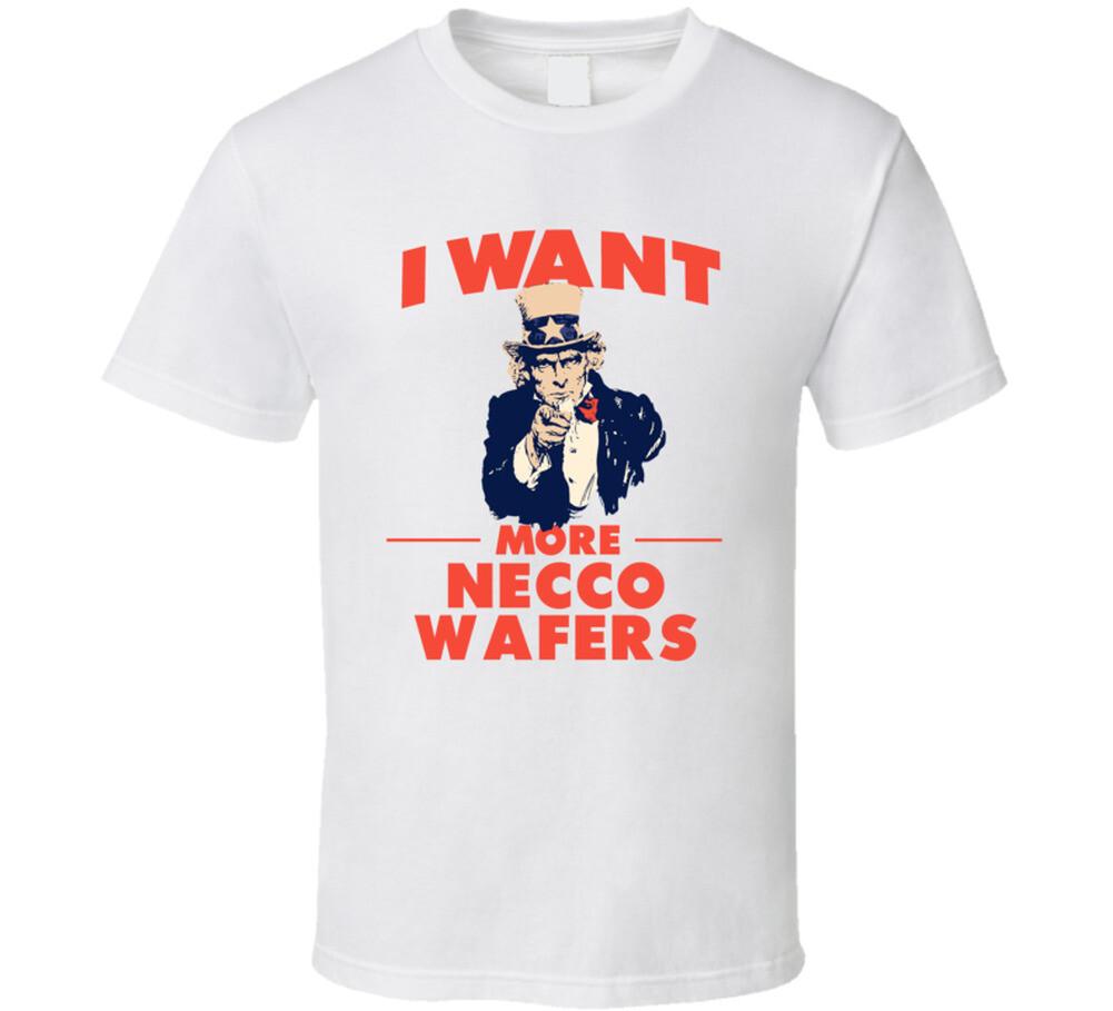 I Want More Necco wafers Uncle Sam Favorite Food Parody T Shirt Mens Womens Tees Top L