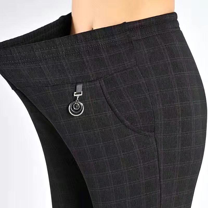 

High-Waisted Plus Velvet Warm Pants for Middle-Aged and Elderly Women XL (80-100 kg)