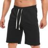 Men's Loose Shorts EU Size Summer Casual Five-point Pants Beach Pants Drawstring Sports Shorts, Men's Fitness Pants