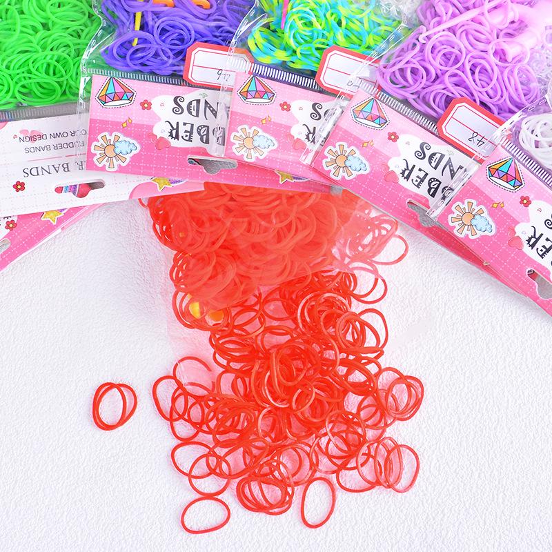 600-Piece Kids Rainbow Rubber Bands DIY Bracelet & Building Set - Educational, Colorful, Handmade Weaving Toy