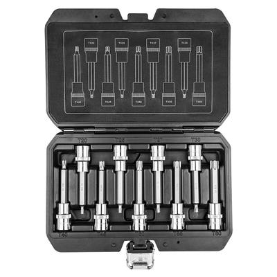 Torx Bits On Socket 100 Mm, Set of 9