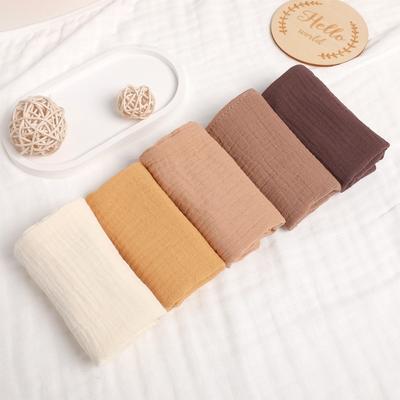 New 4-Layer Pure Cotton Cotton Washcloth Absorbent Soft Square Towels Towels Gauze Cotton Newborn Burp Cloth