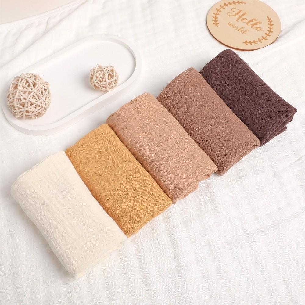 New 4-Layer Pure Cotton Baby Cotton Washcloth Soft Absorbent Square Towels Gauze Cotton Baby Towels Newborn Burp Cloth