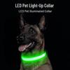 USB Rechargeable LED Dog Collar for Nighttime Safety - Fits Husky, Shepherd, Golden Retriever