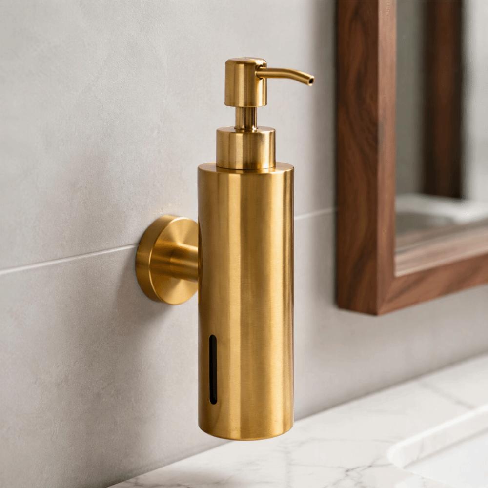 Gold Hand Soap Container Wall Mounted Soap Dispenser Liquid Soap Dispenser Home Kitchen Bathroom
