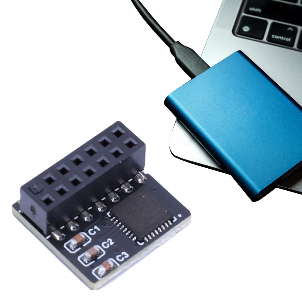 TPM 2.0 Portable TPM 2.0 Remote Card 14 Pin SPI TPM2.0 Remote Card Board Encryption Security Board Fit for ASUS Motherboard