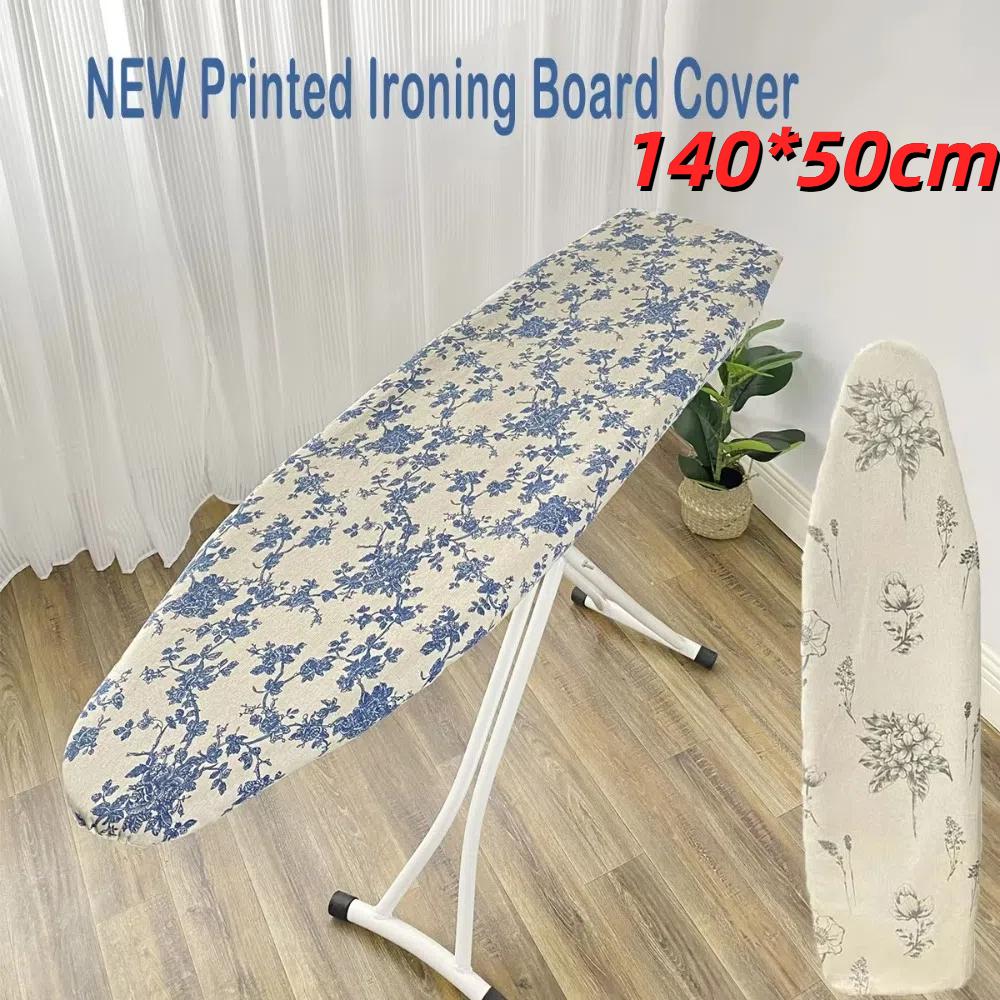 1ks 140*50cm Potah na žehlicí prkno s elastickým okrajem a stahovací šňůrkou Ochranný potah na žehlicí prkno Omyvatelný Odolný proti skvrnám