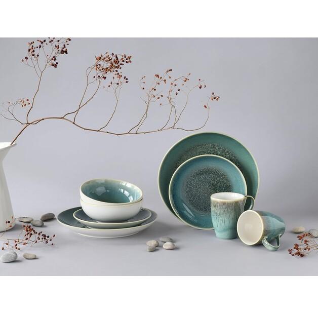 CreaTable Caldera Petrol Tableware Set, 8 Pieces (25863)
