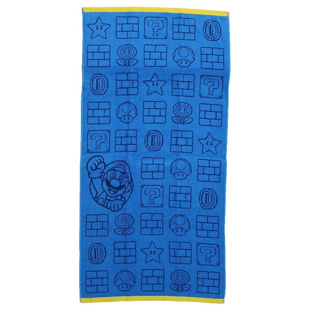 Marushin Bath Towel Nintendo Mario Sticker Icon 4485013900