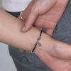 OURPIERRE SILVER DONUT BRACELET BLACK