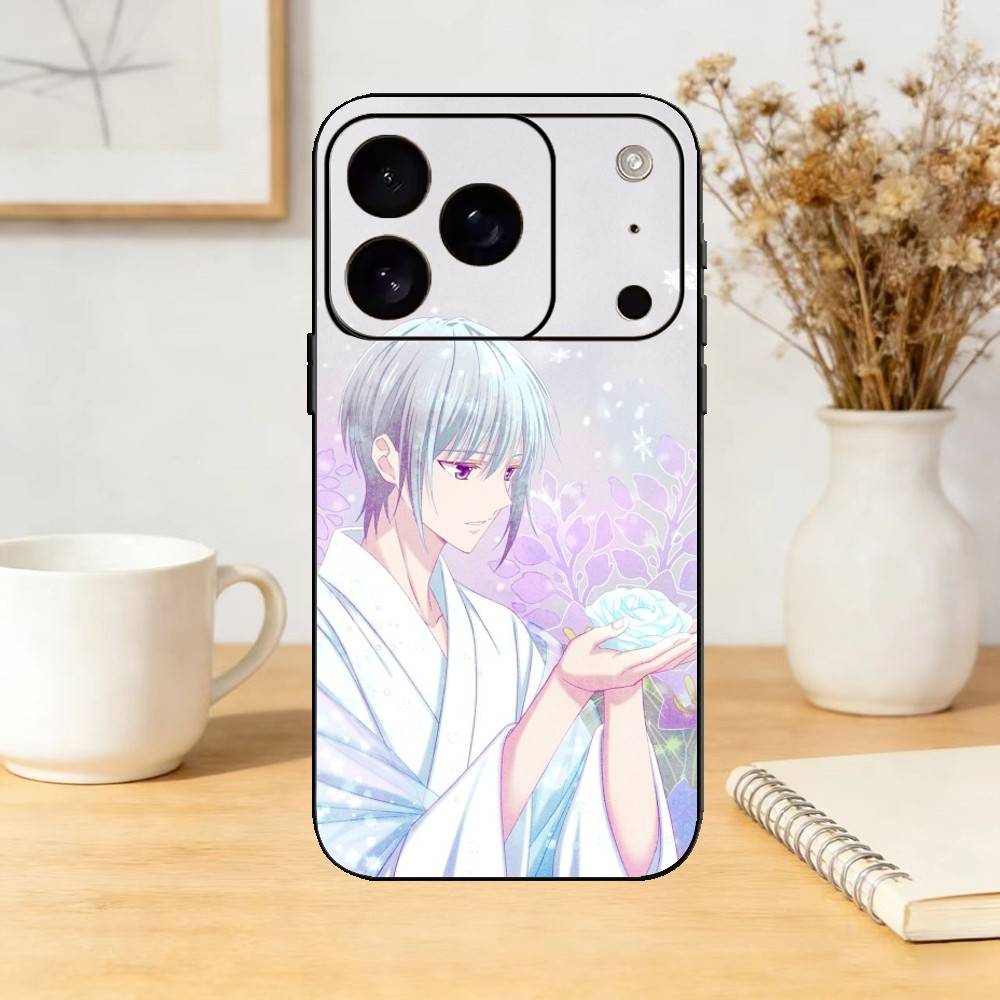 Anime F-Fruits B-Baskets Phone Case Silicone black Soft For IPhone 17,16,15,14,13,12,11,SE,Plus Pro Max iPhone13PRO