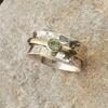 Two Color Creative  Color Zirconium Ring New European and American Popular Hand Jewelry Size 6-10