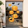 Halloween Static Cling Window Decals Glass Door Decor - PVC Transparent Festive Sticker Set