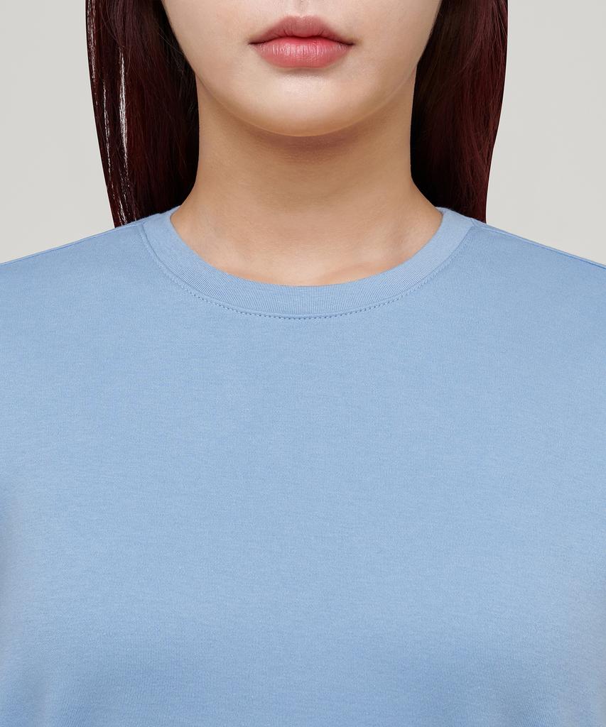 MUSINSA STANDARD WOMAN Women'S Basic Crew Neck T-Shirt [Sky Blue]