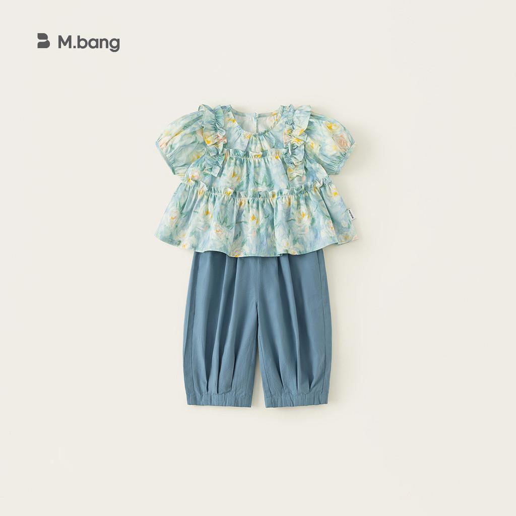 Girl Summer Floral Dress Set With Cotton Fabric For Children Aged 3 To 8 Years