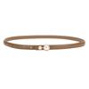 Genuine Leather Belt Women's Slim Dress with Cinched Waist Decoration and Pearl Buckle Head Slim Waist Belt