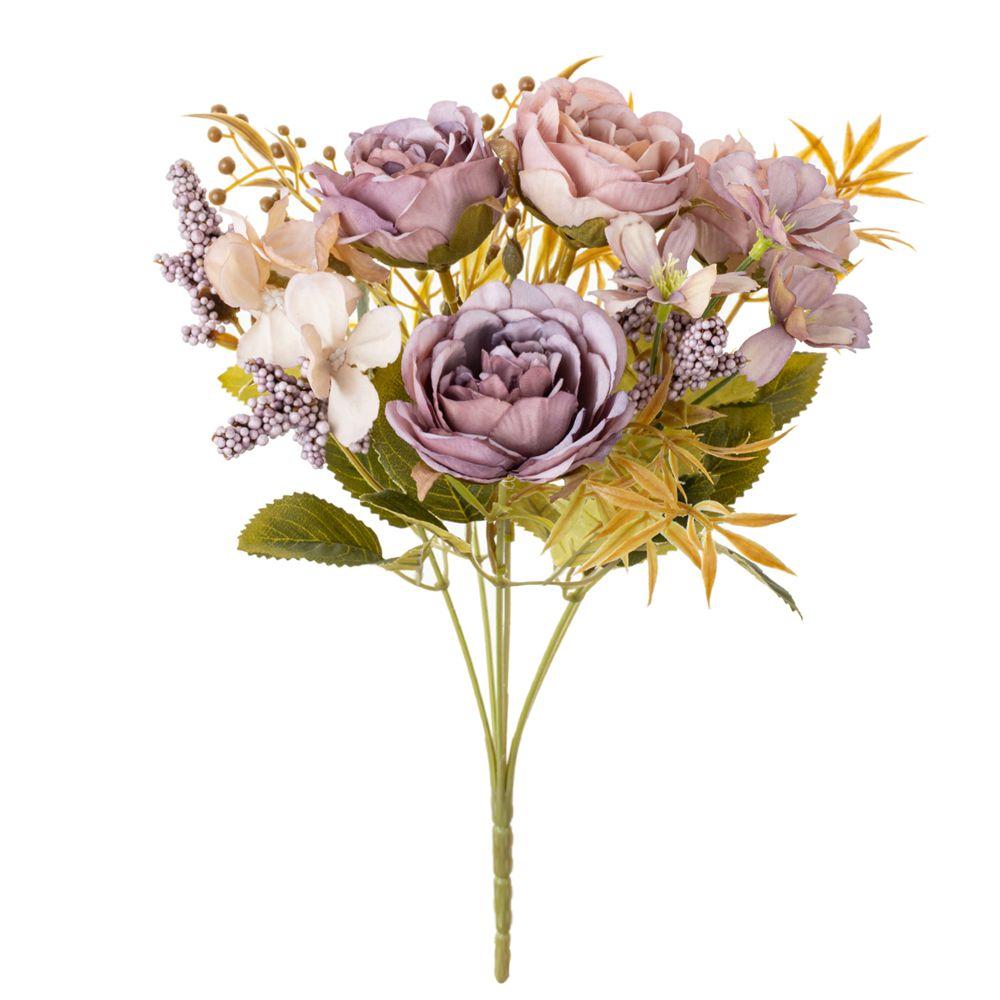 

Artificial Flowers Silk Rose Peony Wedding Bridal Bouquet Home Outdoor Garden Bonsai Diy Gift Box Festival Party Scrapbook Decor 1pc