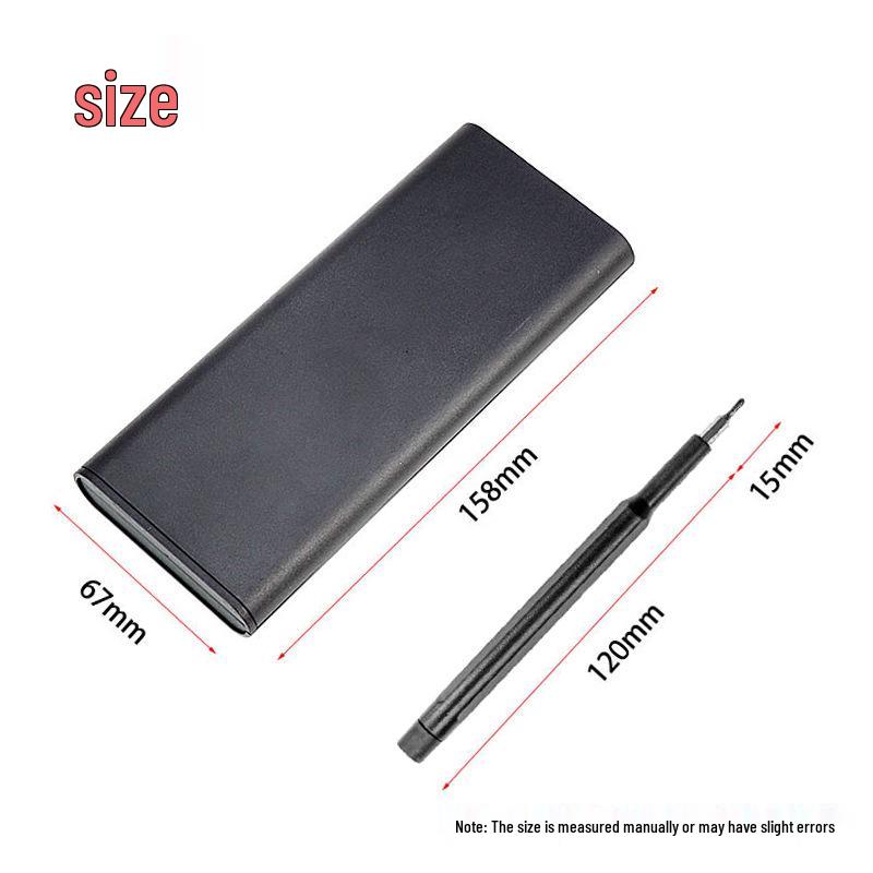 Precision 24-in-1 Mobile Phone Screwdriver Set with Magnetic Aluminum Handle for Multifunctional Repair