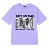 Neu in Tate Mcrae Welttournee 2025 Print T-Shirts Unisex Damen Vintage Oversized Kurzarm-T-Shirt Unisex Schwarz 100% Baumwolle Tops