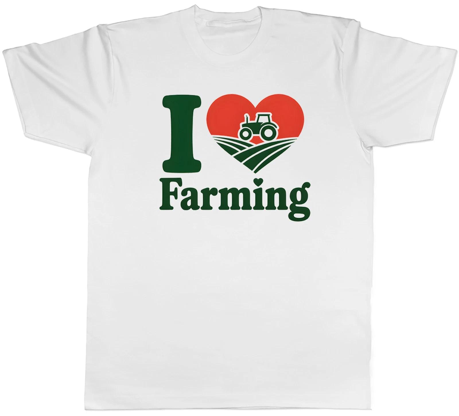 I Love Farming Funny Farm Farmer Mens T-Shirt Tee Gift Top M