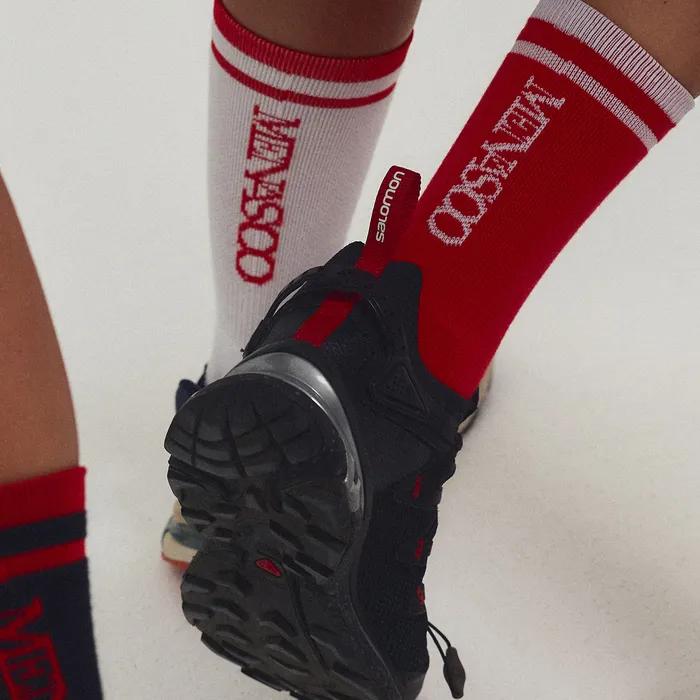 RUNNING CREW FLOGGER FIT SOCKS_LONG_RED
