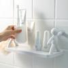 Bathroom villain Shelf Organizer Toilet Adhesive Shampoo Gel Storage Body Decor Bathroom Corner Shower Shelf Rack Accessories
