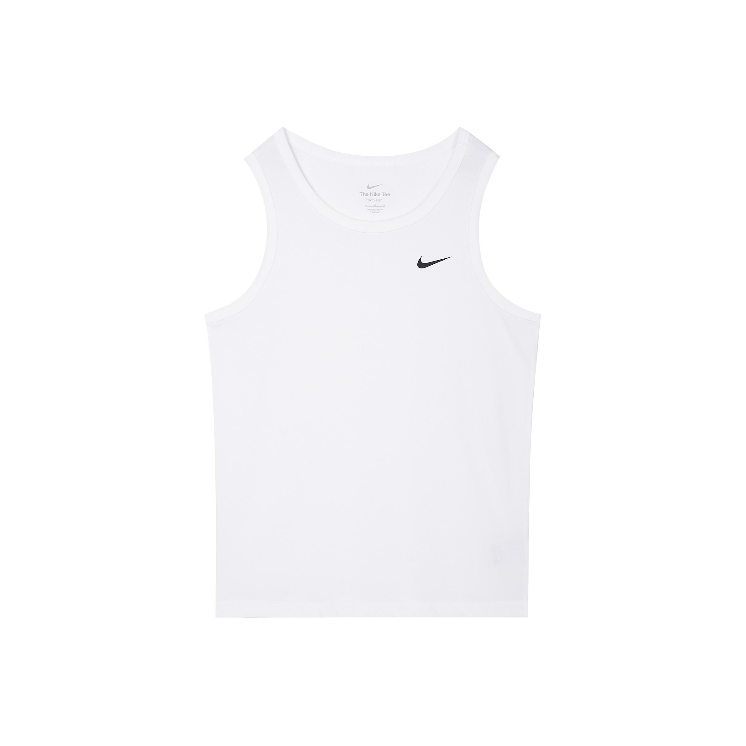 Мужские майки Nike Белые с круглым вырезом Умеренные AR6070-100 XXXL