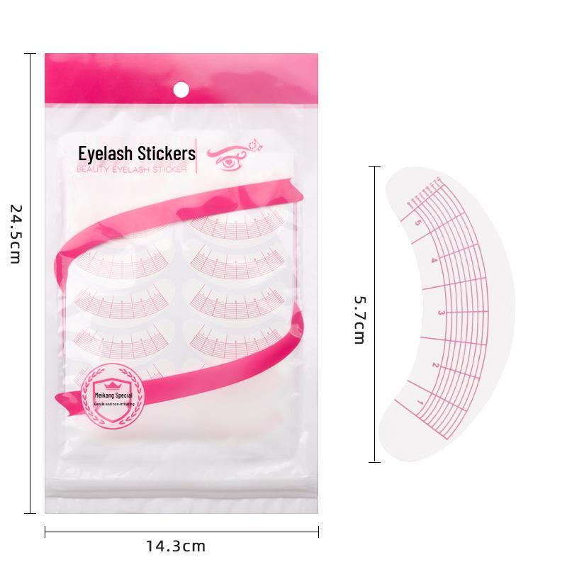 Beginner Eyelash Extension Positioning Stickers – 10 Sheets, 70 Stickers, 7-Point Guide