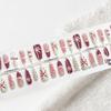 Cherry Red Fireworks & Butterfly French Press-on Nails: New Year Nail Art Tips