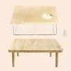 Yousheng Hamster Sandbox Transparent Visible Large Space Smooth Edge Burr Free Lid Design Take Bath Wood Hamster Shower Bathtub Sandbox Cage