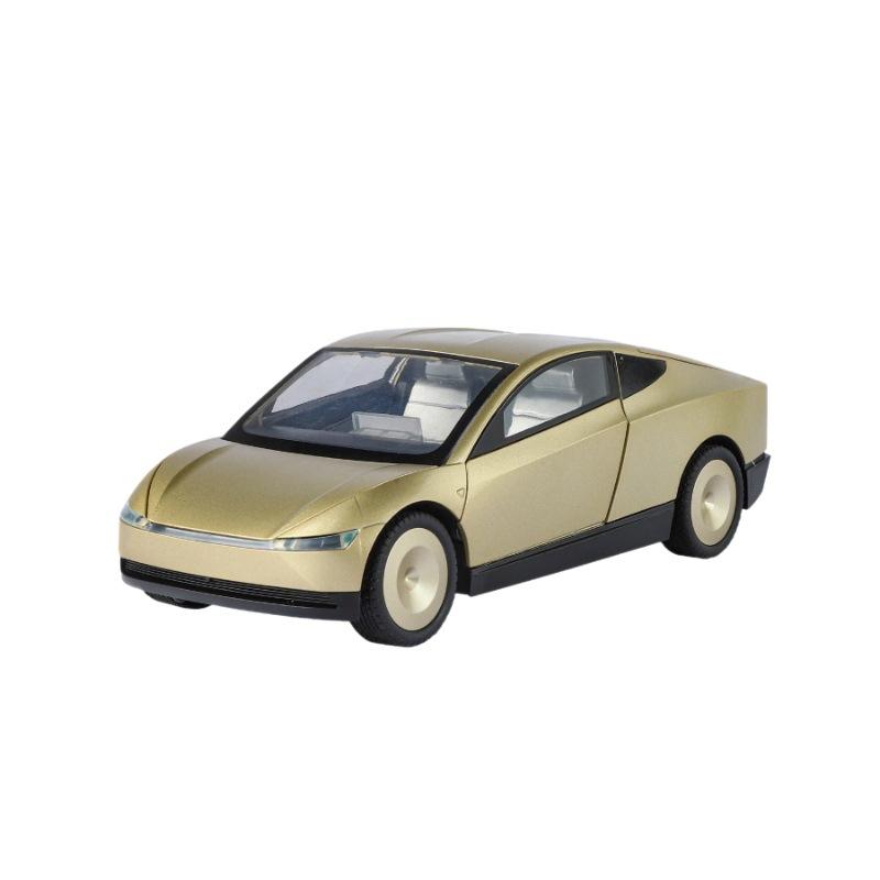 1/24 Cool Tesla Robotaxi Alloy Model, Cool Sound and Light, Exquisite Desktop Ornaments, The Best Collection for Car Model Enthusiasts