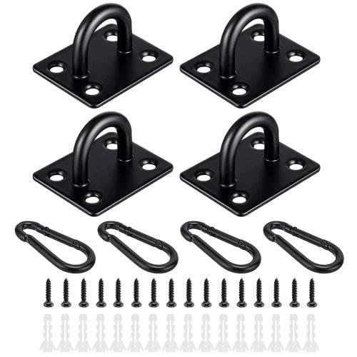 Athvcht Ceiling Hooks, Eye Plates, Exterior Wall Hooks, Strong Hanging Hardware, U-Shaped, 304 Stainless Steel, Corrosion-Resistant, Rust-Free, High S