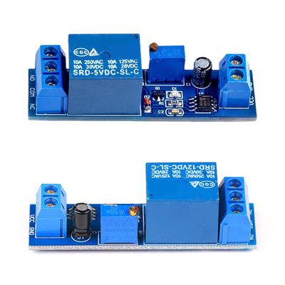 NE555 Timer Schalter Einstellbares Modul 0 bis 10 Sekunden Verzögerung Ein Aus Schalten Relais Modul Kfz Elektrik Verzögerung