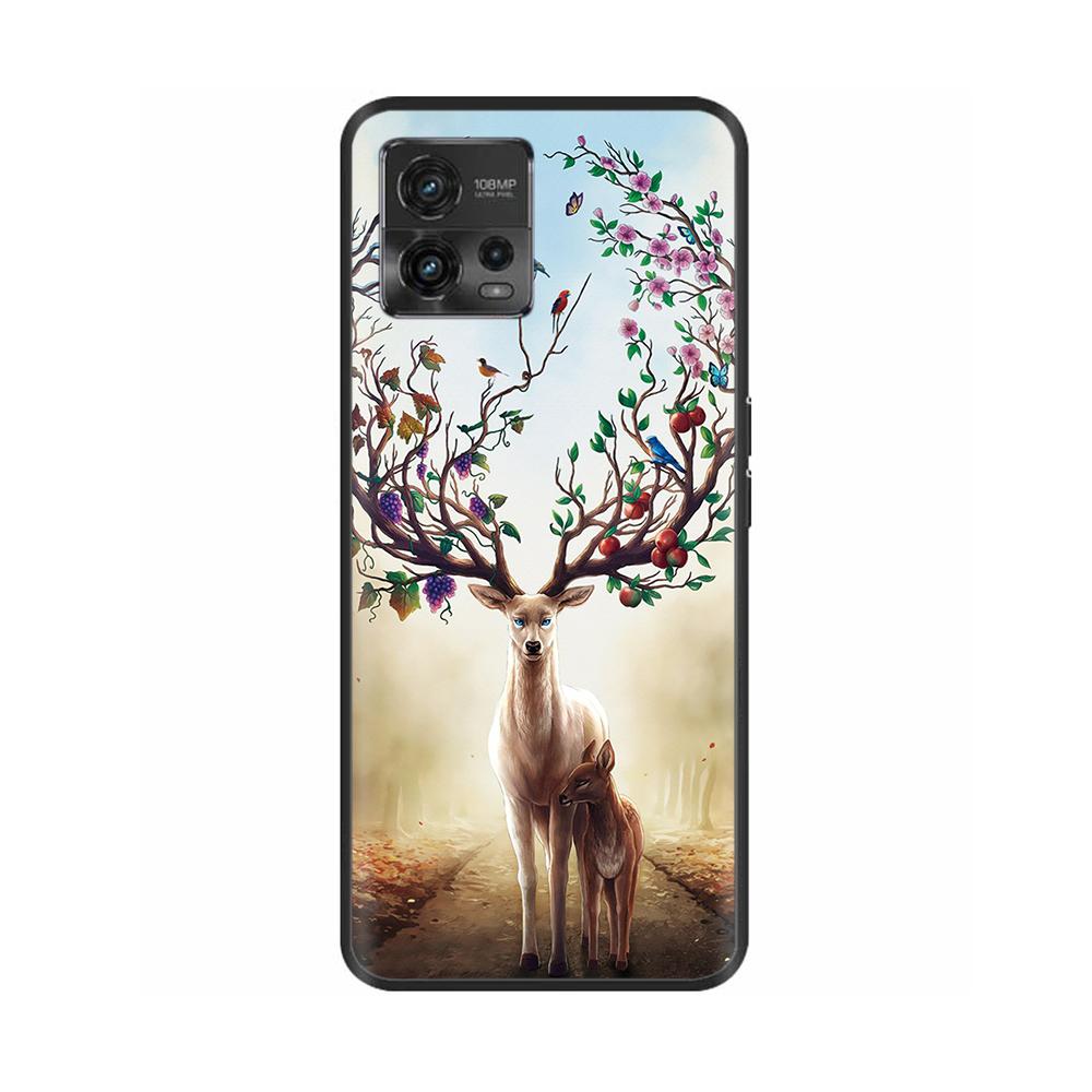For Motorola Moto G72 Case G 72 Soft Black Painted Silicone Bumper Back Cover For Motorola Moto G72 Case 6.55" Coque Fundas Capa