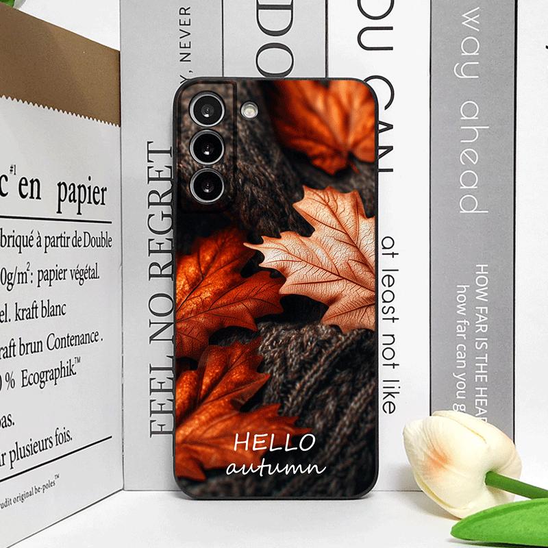 Creative Hello Autumn Maple Leaf Landscape Phone Case for Honor Huawei 200 100 400 PRO 90 Lite X8 X7 Magic 7 6 5 Pro Soft Cover