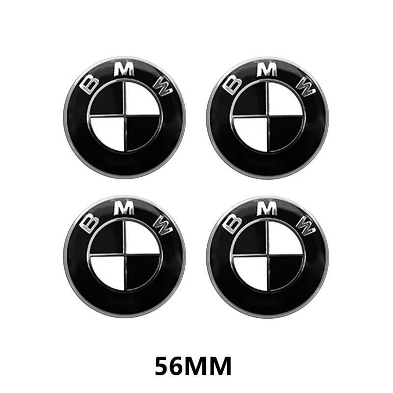 For BMW E30 E38 E39 E46 E60 E61 E90 X1 X3 X4 X5 X6 E70 E83 X5 F10 F30 F32 4pcs 56mm 65mm Car Wheel Center Hub Cap Stickers