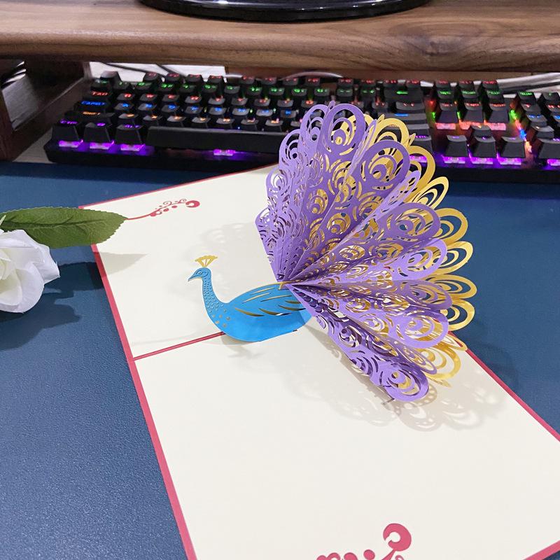 

Открытка на день рождения и День учителя в стиле INS 3D: Творческий подарок в виде бумажной скульптуры своими руками на китайский День святого Валентина