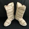 adidas lined autumn winter tweed boots women's 23.5 beige(USED)