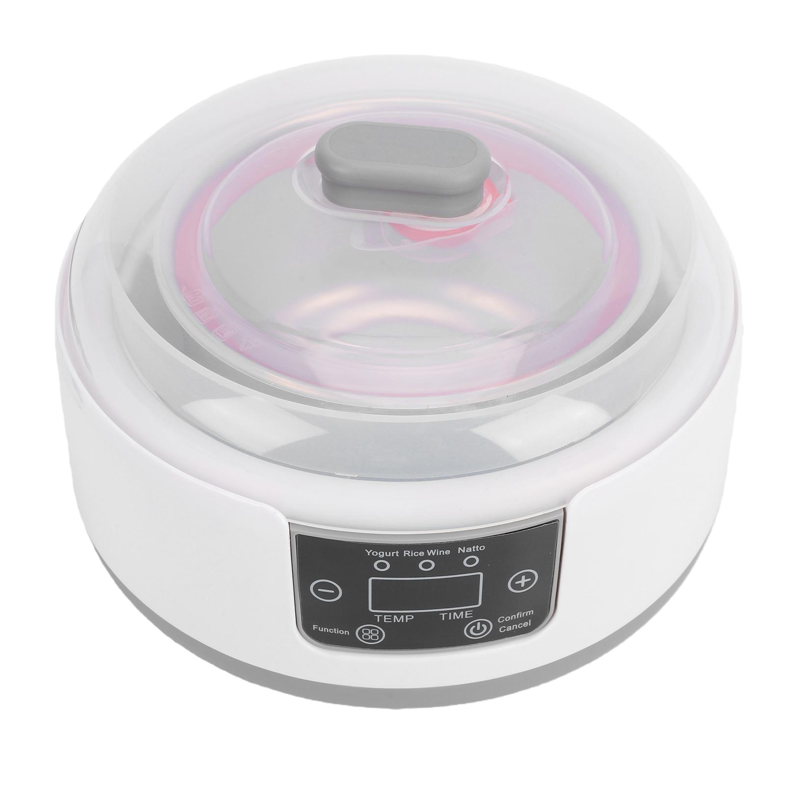 

Automatic Yogurt Maker 1.2L LED Display Stainless Steel Constant Temperature Yogurt Machine with Adjustable Temperature L